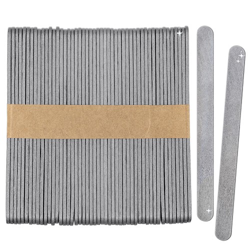 Wholesale Silver Popsicle Sticks, Painted Silver Wood Craft Sticks, 4.5 Inch Length